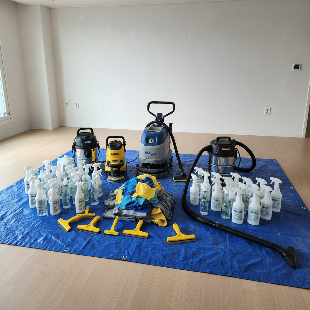 강동구 신축 아파트 입주청소: 34평 새집, 전문가의 손길로 완벽하게!